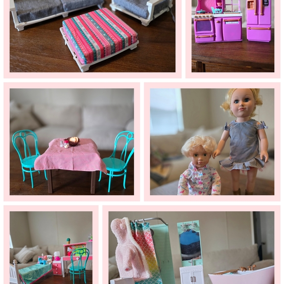 Dollhouse Furniture and Accessories Set
